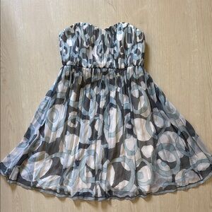ADAM - Strapless circular Patterned Dress